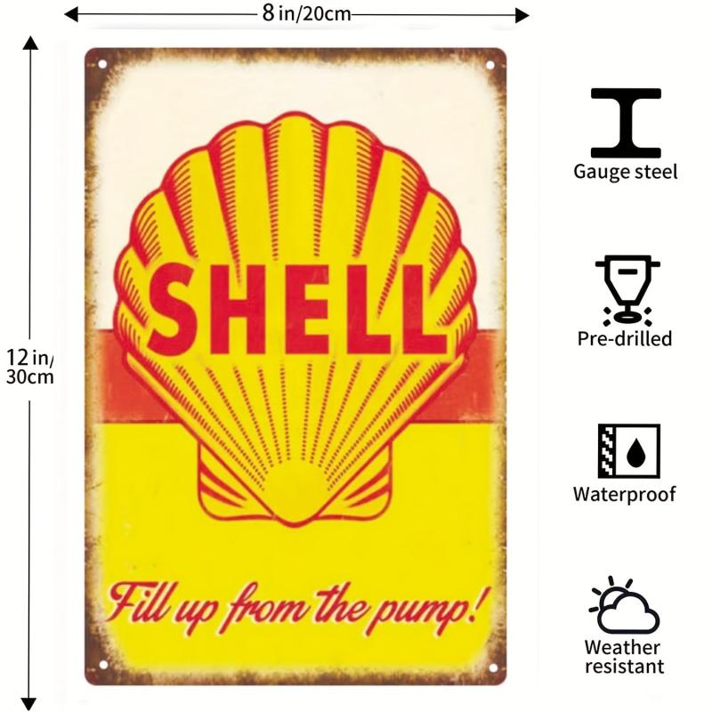 Vintage Metal Tin Sign Retro Gas Car Metal Posters Garage Man Cave Bar Wall Deco