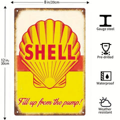 Vintage Metal Tin Sign Retro Gas Car Metal Posters Garage Man Cave Bar Wall Deco