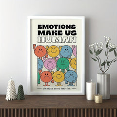 Cartoon Mood Character Painting Wall Art
