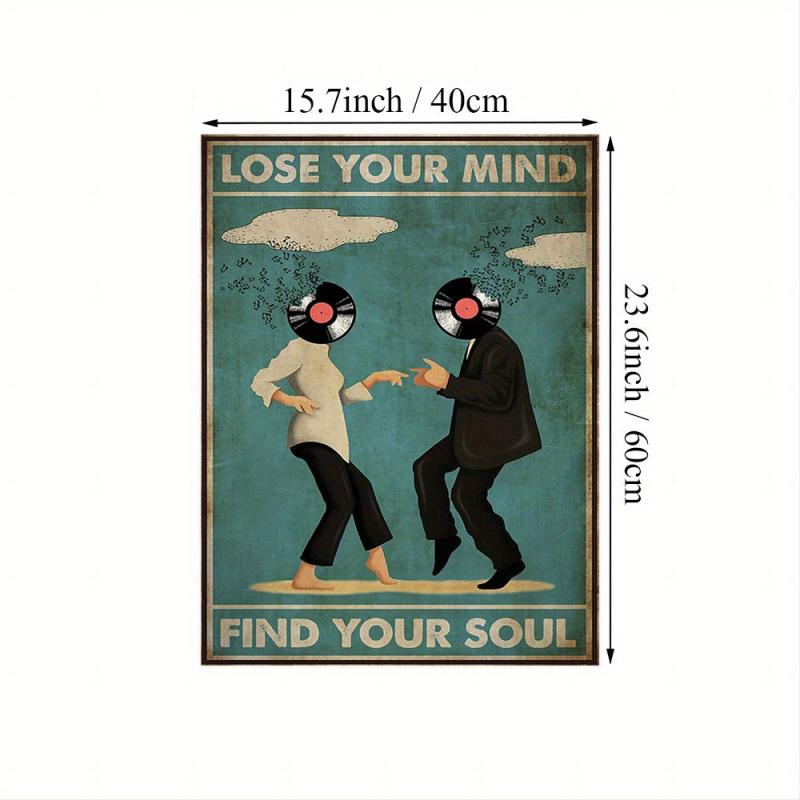 Vintage Canvas Lose Your Mind Find Your Soul Poster Music Print Canvas Poster