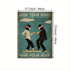 Vintage Canvas Lose Your Mind Find Your Soul Poster Music Print Canvas Poster