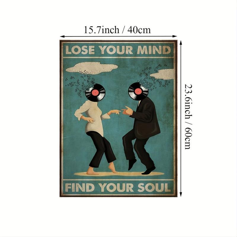 Vintage Canvas Lose Your Mind Find Your Soul Poster Music Print Canvas Poster