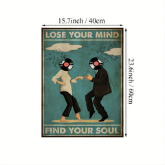 Vintage Canvas Lose Your Mind Find Your Soul Poster Music Print Canvas Poster