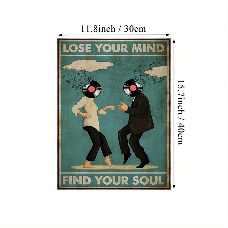 Vintage Canvas Lose Your Mind Find Your Soul Poster Music Print Canvas Poster