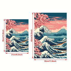 Canvas Poster Japan Wave Boats Poster Japanese Art Sakura Wall Art