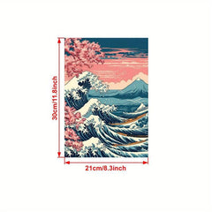 Canvas Poster Japan Wave Boats Poster Japanese Art Sakura Wall Art