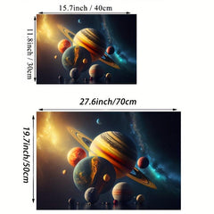 Abstract Art Canvas Painting Solar System Wall Art