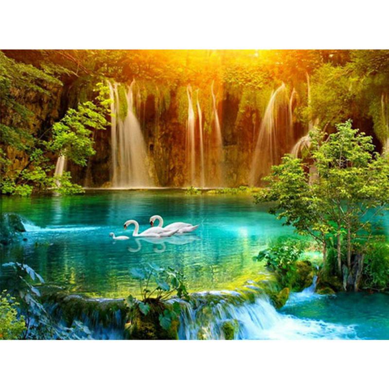 Waterfall DIY Diamond Painting Landscape Set