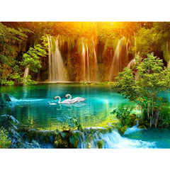 Waterfall DIY Diamond Painting Landscape Set