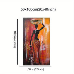 African Woman Wall Art Canvas Painting HD Printed
