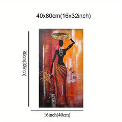 African Woman Wall Art Canvas Painting HD Printed
