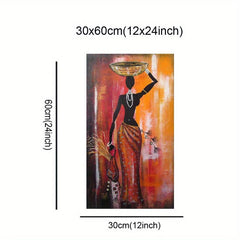 African Woman Wall Art Canvas Painting HD Printed