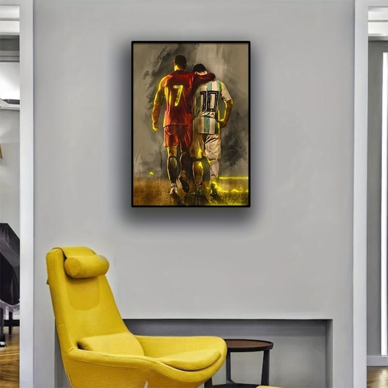 Football Star Poster for Bedroom Decor Wall Art