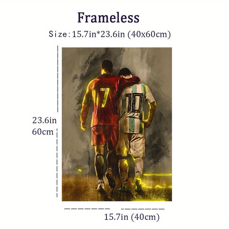 Football Star Poster for Bedroom Decor Wall Art