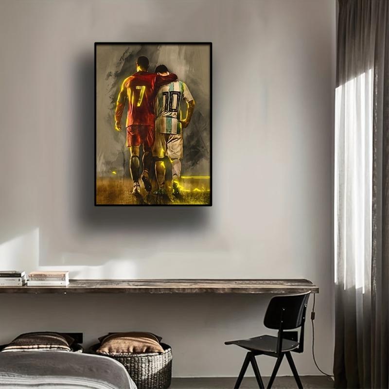 Football Star Poster for Bedroom Decor Wall Art