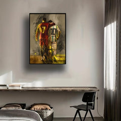 Football Star Poster for Bedroom Decor Wall Art