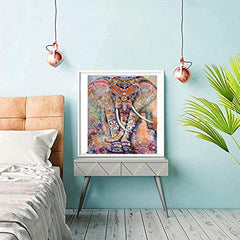 Elephant Diamond Painting Kit 5D Full Drill Round Rhinestone Art