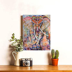 Elephant Diamond Painting Kit 5D Full Drill Round Rhinestone Art