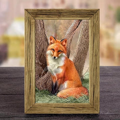 Fox Rhinestone Painting Kit Animal Art Home Decor Easy Eye-Catching