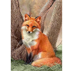 Fox Rhinestone Painting Kit Animal Art Home Decor Easy Eye-Catching