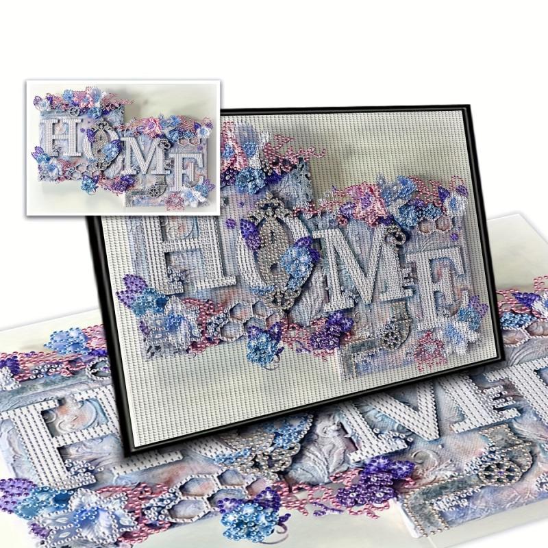Flower Diamond Painting Kit for Adults - 5D DIY Art with Round Diamonds