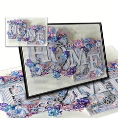 Flower Diamond Painting Kit for Adults - 5D DIY Art with Round Diamonds