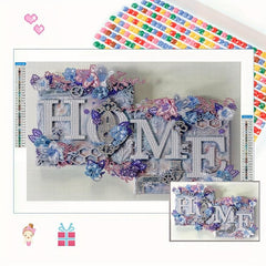 Flower Diamond Painting Kit for Adults - 5D DIY Art with Round Diamonds