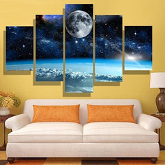 5pcs Starry Sky Mural Living Room Space Backdrop Wall Decor Easy Install