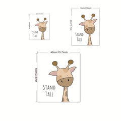 6pcs Cartoon Animal Canvas Poster Children's Room Decor