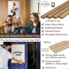 1pc Magnetic Poster Hanger 8 60 Wood Magnetic Canvas Art Poster Hanger Kit