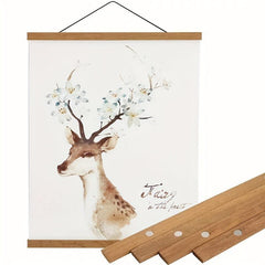 1pc Magnetic Poster Hanger 8 60 Wood Magnetic Canvas Art Poster Hanger Kit