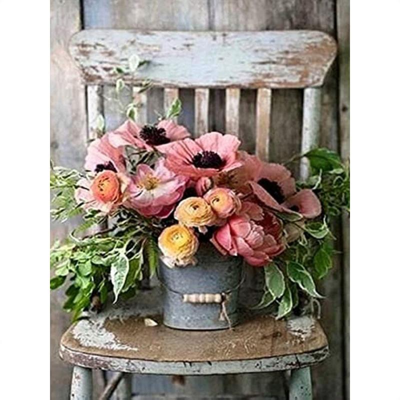 5D Diamond Painting Kit Flowers Crystal Diamond Decor 11.8x