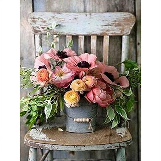 5D Diamond Painting Kit Flowers Crystal Diamond Decor 11.8x