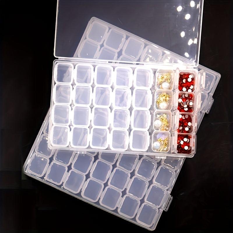28 Slots Diamond Painting Box Jewelry Nail Art Storage Container