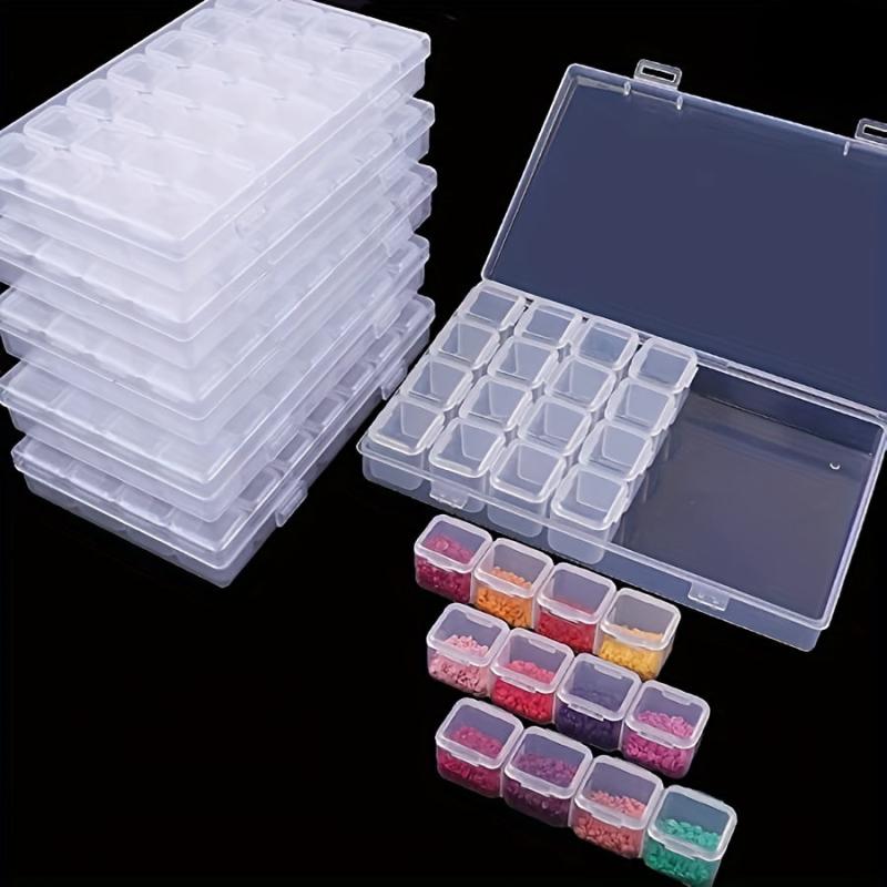 28 Slots Diamond Painting Box Jewelry Nail Art Storage Container