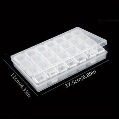 28 Slots Diamond Painting Box Jewelry Nail Art Storage Container