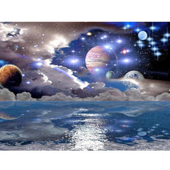 Universe Starry Sky Planet Diamond Painting Kit 7.9x11.8 Inches