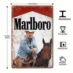 Vintage Metal Aluminum Sign Cowboy Wall Poster Retro Iron Plaque For Bar
