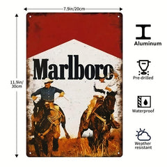Vintage Metal Aluminum Sign Cowboy Wall Poster Retro Iron Plaque For Bar