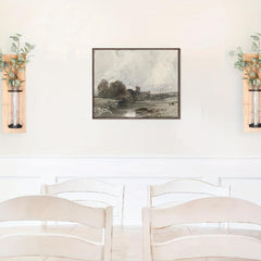 4pcs Canvas Poster French Countryside Painting