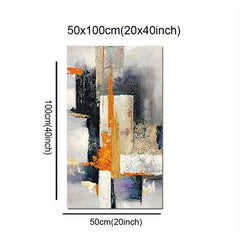 Geometric Wall Art Abstract Modern Golden Canvas Picture