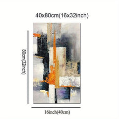 Geometric Wall Art Abstract Modern Golden Canvas Picture