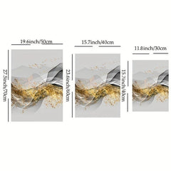 3pcs Minimalist Sofa Background Wall Paintings - Ink Foil Bird Tri