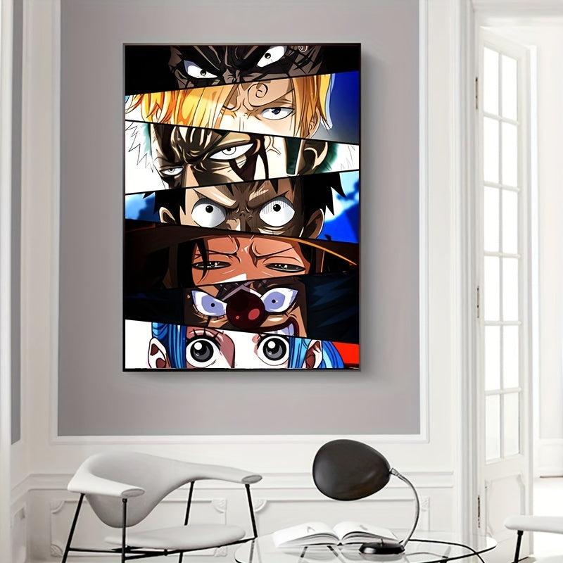 Anime Manga Eyes Painting On Canvas Wall Art