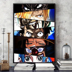 Anime Manga Eyes Painting On Canvas Wall Art