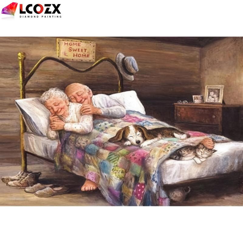 Old Man Round Diamonds DIY Diamond Painting
