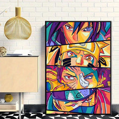 Abstract Anime Eyes Poster Canvas Painting for Living Room Office