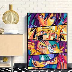 Abstract Anime Eyes Poster Canvas Painting for Living Room Office