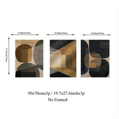 3pcs Abstract Wall Art Contemporary Canvas Poster Modern Painting