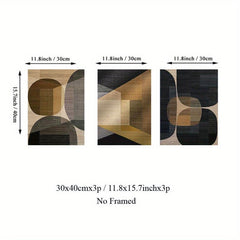 3pcs Abstract Wall Art Contemporary Canvas Poster Modern Painting